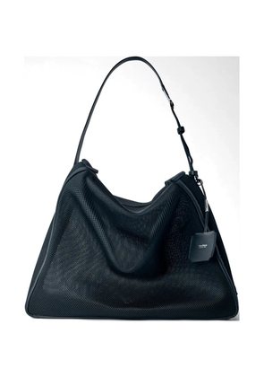 Max Mara logo-detail shoulder bag - Black