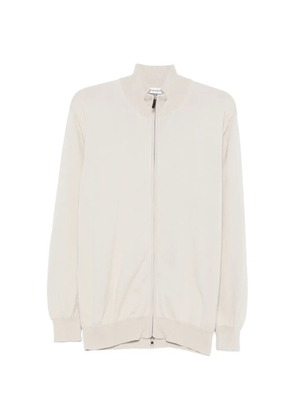 Kangra zip ribbed cardigan - Neutrals