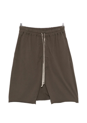 Rick Owens DRKSHDW drawstring split shorts - Brown