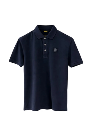 Blauer button patch polo shirt - Blue