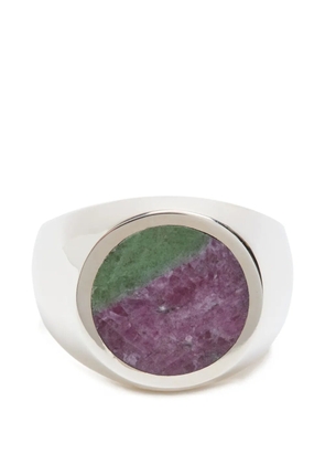 Legier round signet ring - Silver