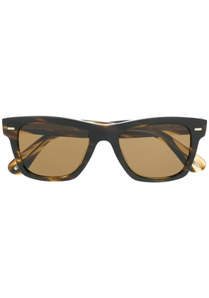 Oliver Peoples square tinted sunglasses - Brown