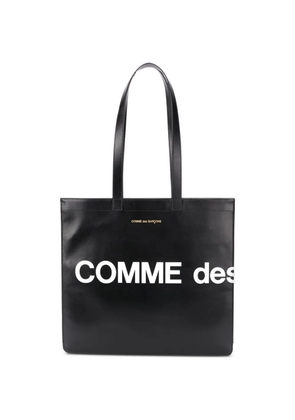 Comme Des Garçons Wallet logo tote bag - Black