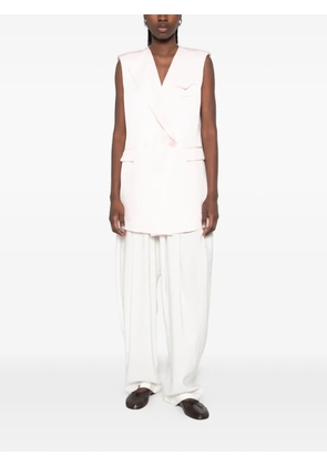 Isabelle Blanche double-breasted vest - Pink