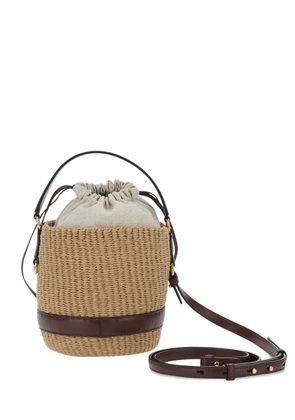 Chloé charm-embellished bucket bag - Neutrals