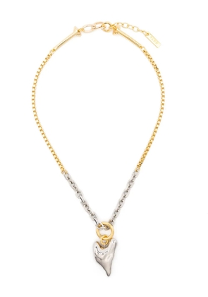 Vann Jewelry two-tone small heart necklace - Silver