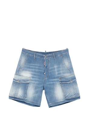 DSQUARED2 blue cargo denim shorts