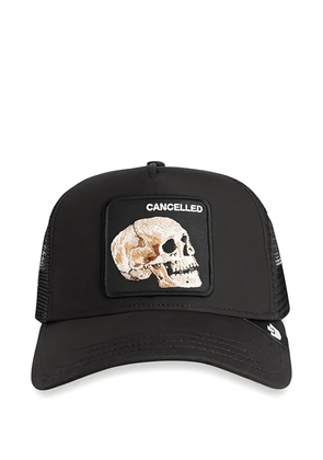 GOORIN BROS The Cancelled Skull square-patch cap hat - Black