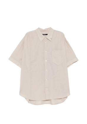 SONGZIO graphic-embroidered shirt - Neutrals