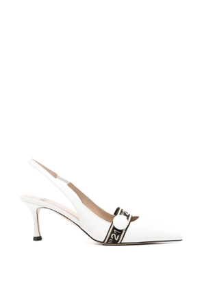 Nº21 strap pumps - White