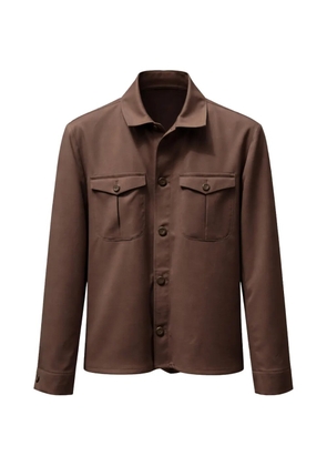 FRANZESE COLLECTION chest-pockets button-down jacket - Brown