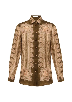 ZIMMERMANN Luna paisley buttoned shirt - Green