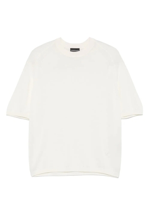 Emporio Armani fine-knit T-shirt - Neutrals