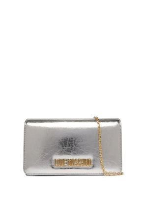 Love Moschino small Smart Daily crossbody bag - Silver