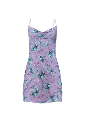 Versace Jeans Couture mermaid beaded strap dress - Purple