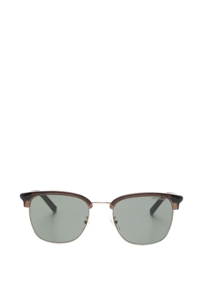 Montblanc logo-detail sunglasses - Brown