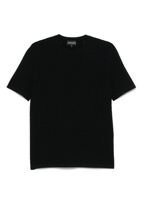 Emporio Armani geometric-pattern T-shirt - Black