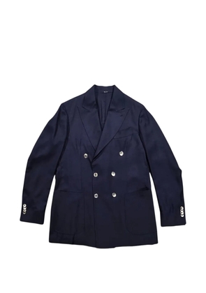 SARTORIO NAPOLI double-breasted wool blazer - Blue