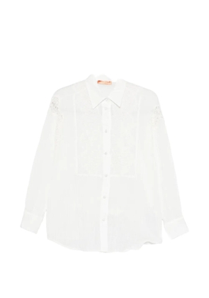 Ermanno Scervino lace-detail shirt - White