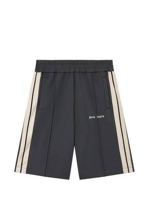Palm Angels logo stripe track shorts - Grey