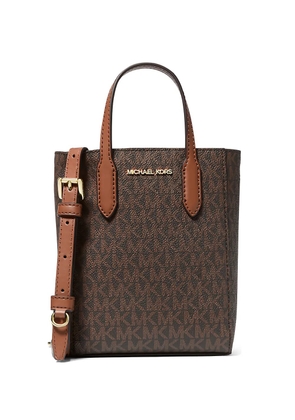 Michael Kors extra-small Vincent patterned cross body bag - Brown