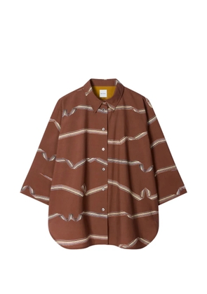 Paul Smith Signature Stripe button-up shirt - Brown