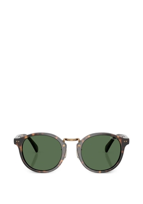 Polo Ralph Lauren Heritage dark havana round sunglasses - Brown