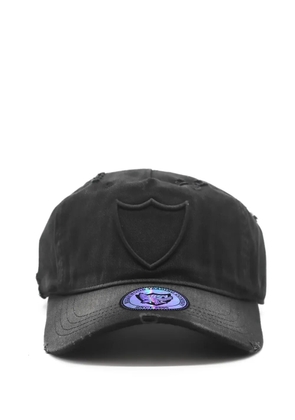 Htc Los Angeles distressed shield-logo baseball cap - Black