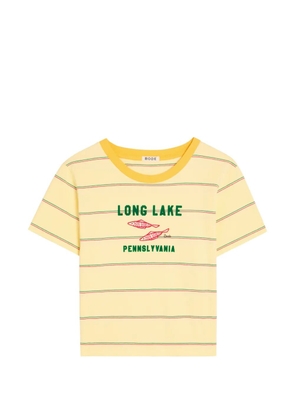 BODE striped graphic T-shirt - Yellow