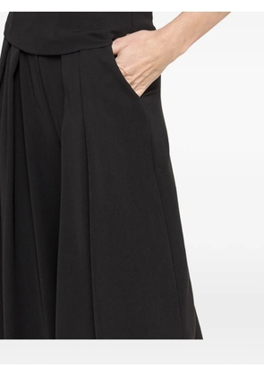 NISSA high-rise palazzo trousers - Black