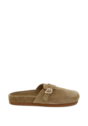 Ancient Greek Sandals Vasilista buckle strap mules - Green