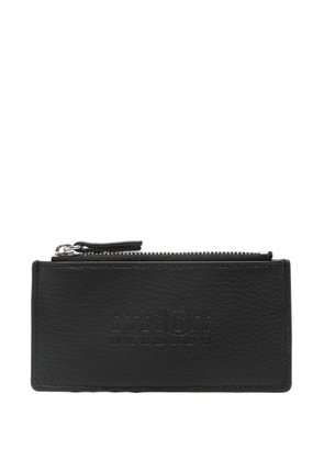 MM6 Maison Margiela numbers-motif card holder - Black