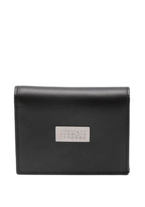 MM6 Maison Margiela numbers-motif leather wallet - Black