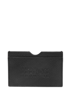 MM6 Maison Margiela numbers-motif leather card holder - Black
