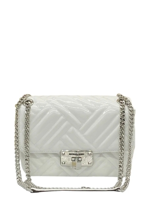 Michael Kors medium quilted flap shoulder bag - White