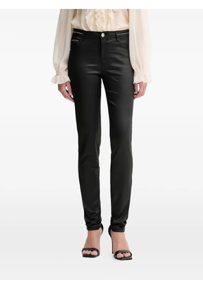 Morgan fitted high waist studded trousers - Black