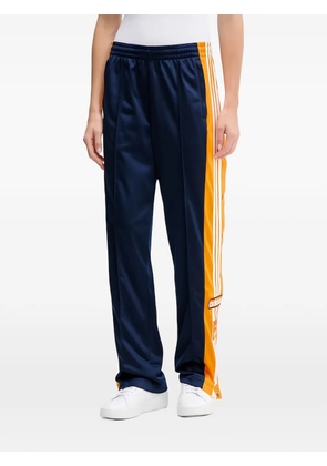 adidas side-stripe press-stud track pants - Blue