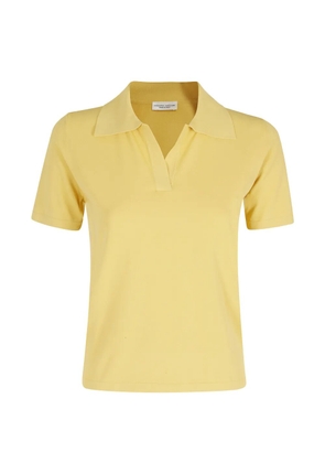Roberto Collina collared V-neck T-shirt - Yellow