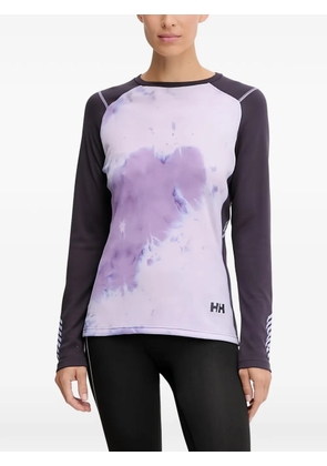 Helly Hansen tie dye long-sleeve base layer - Purple