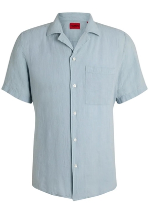 HUGO short-sleeve button-up shirt - Blue