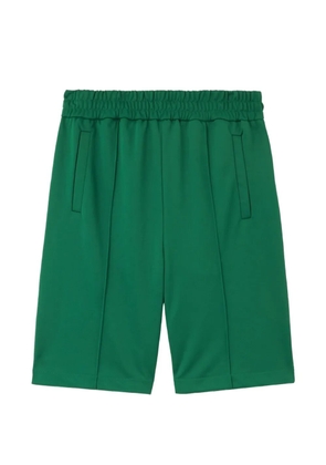 Palm Angels curved logo track shorts - Green