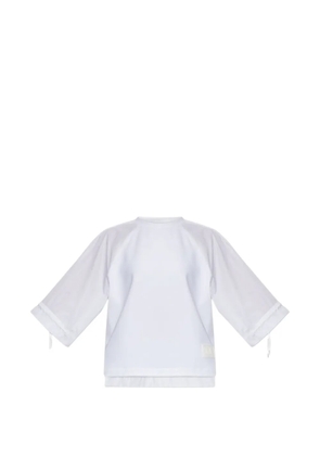 Max Mara cuff detail top - White