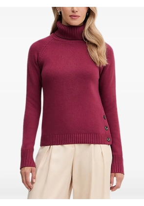 Silvian Heach button roll-neck sweater - Red