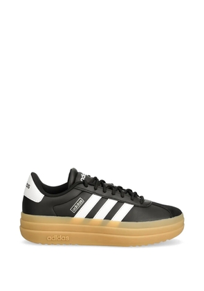 adidas three-stripes lace-up fastening sneakers - Black