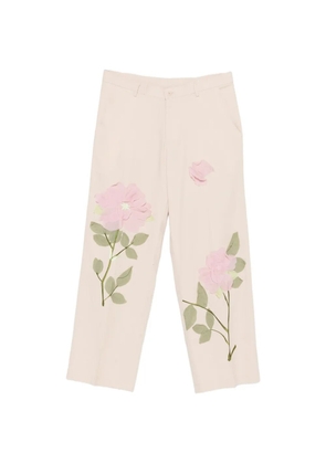 KidSuper floral trousers - Neutrals