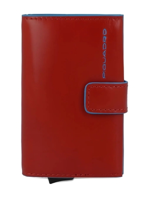 PIQUADRO metal leather cardholder - Orange