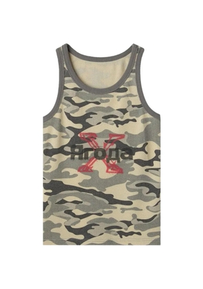 GV Gallery waffle camouflage tank top - Neutrals