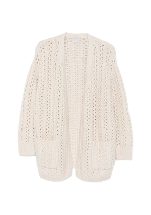 Hemisphere open-knit patch-pockets cardigan - Neutrals