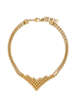 Christian Dior Pre-Owned beaded necklace - Gold