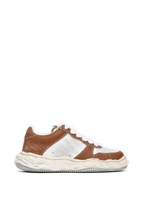 Maison MIHARA YASUHIRO panelled lace-up sneakers - Brown